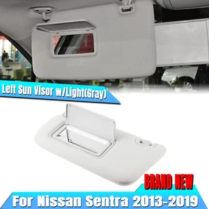 1x Gray Car Left Sun Visor sun shield with Light For NISSAN SENTRA 2013-2019 co - Picture 1 of 21