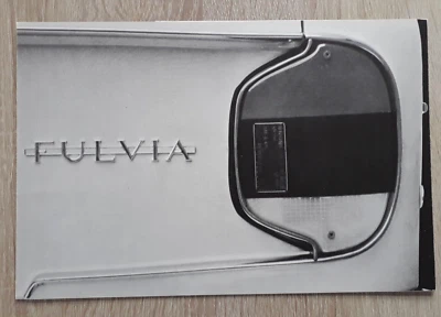 Folleto sedán Lancia Fulvia 1969 - 1300 Foto 1 de 4