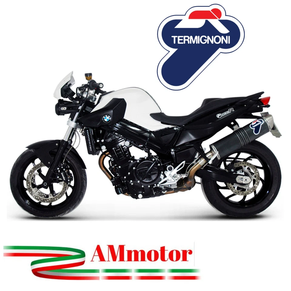 Escape Termignoni Bmw F 800 R 2011 motocicleta ovalado carbono homologado sin cordones Foto 1 de 1