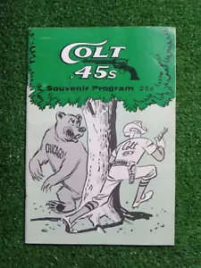PROGRAMA HOUSTON COLT .45 1963 VS CUBOS CHICAGO Lou Brock Ernie Banks Williams - Imagen 1 de 6