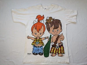 De Colección Raro Picapiedra 93' Hanna Barbera Estampado Gráfico BamBam y Guijarros Grande EE. UU. - Imagen 1 de 18