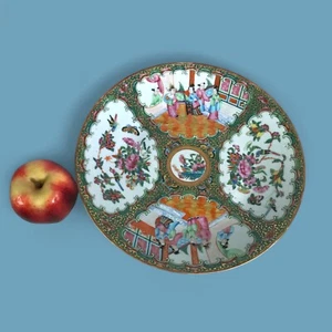 Antique Chinese Rose Medallion Porcelain Round Platter - Picture 1 of 8