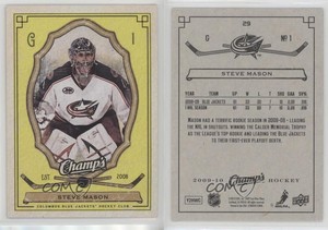 2009-10 Upper Deck Champ's Yellow Steve Mason #29