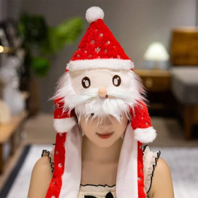 Christmas Plush Hat Pinch Air Bag Funny Hat Kid Soft Cap Santa Hat Party Wear AU - image 1 of 4