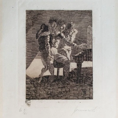 Hemmerich Kreisleriana Radierung ETA Hoffmann Vorzugsausgabe sign Japanpapier - Bild 1 von 4