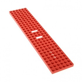 1x Lego Train Plate 6x28 Red 3 Holes at Each End Railroad 5309 4496500 4093a
