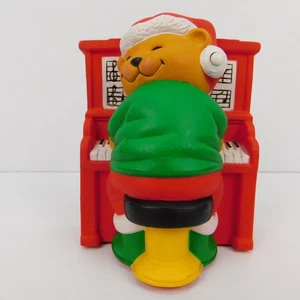 VTG Avon 1992 "Play It Again Mr Keys" Musical Christmas Bear Plug In WORKS - Picture 1 of 15