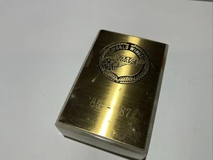 1985 87 Paper weight marble plaque PAN AM AMERICAN AIRWAYS WORLD WINGS 3"X2" - Picture 1 of 6