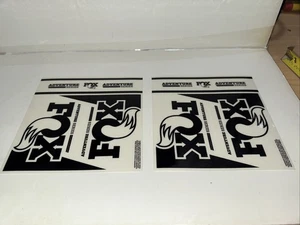 FOX SHOCKS SHOX ADVENTURE SERIES GENUINE DECALS STICKERS SET OF 2 - Picture 1 of 3