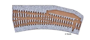 Tillig 86366 Gleisbettung für IBW - linke Weiche (83362), 15°, TT - Bild 1 von 1