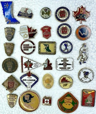 Prendedores de Colección de Pequeñas Ligas Canadienses Serie Mundial, Distrito, Árbitro 29 Total Foto 1 de 4