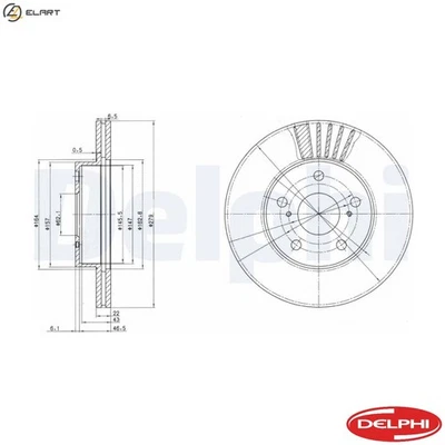2x BRAKE DISC BG3171 FOR TOYOTA ESTIMA/PREVIA/TARAGO 2TZ-FZE/FE 2.4L 4cyl ESTIMA - Image 1 of 4