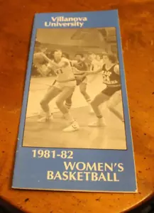 1981-82 Villanova Wildcats Woman's Basketball Program ~ AUTOGRAMME (20) - Bild 1 von 17
