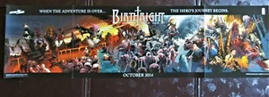 BIRTHRIGHT OCTOBER 2014 10" x35" IMAGE COMICS PROMOTIONAL POSTER - Picture 1 of 1