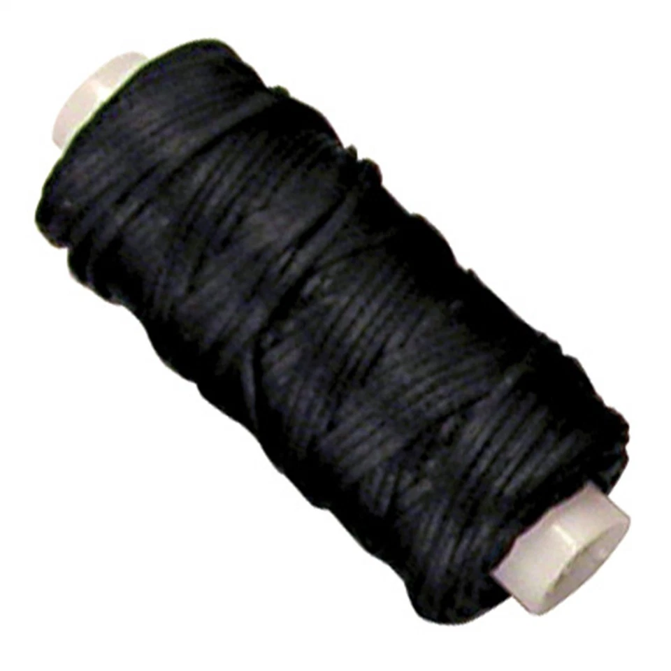 Black Waxed Braided Cord 25 Yard Sewing Thread 11210-01 Tandy Leather  - Image 1 of 1