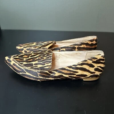 Mocasines planos Madewell Lou estampado animal guepardo leopardo punta 8 Foto 1 de 4