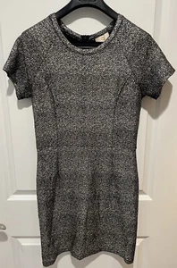 Collective Concepts Womens Black Gray Knee Length Short Sleeve Dress Size Medium - Picture 1 of 7
