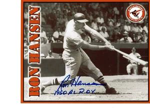 1960 Rookie of the Year Ron Hansen autographed 8x10 color photo ROY added - Picture 1 of 1