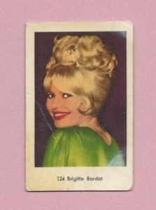 1964 Dutch Gum Card (1-156) #124 Brigitte Bardot