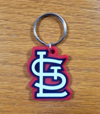 St. Louis Cardinals Keychain Official Team Logo MLB Baseball Rubber Key Ring - Image 1 of 3