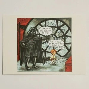 Darth Vader and Son Postcard Luke Skywalker Star Wars Disney - Picture 1 of 2