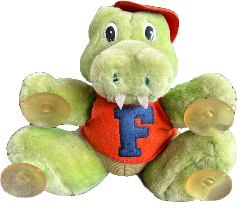1988 Dakin Florida Gator Plush Window Hanger Cover