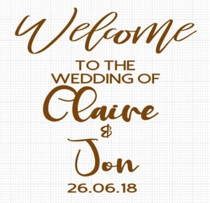 personalised wedding welcome sign - Picture 1 of 1