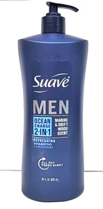 Suave Men 2-in-1 Ocean Charge Shampoo & Conditioner-Marine & Driftwood-28 oz. - Picture 1 of 6