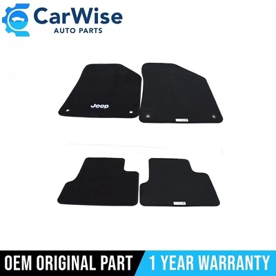 New Mopar Set Front and Rear Floor Mat For 2015-2018 Jeep Cherokee 1UB88DX9AA Foto 1 de 4