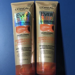 L'Oréal Paris EverSleek Keratin Caring Shampoo & Conditioner - Picture 1 of 1