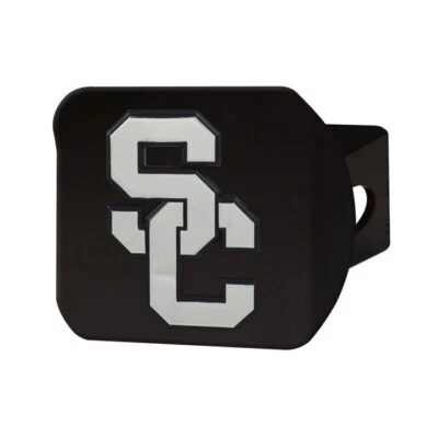 USC Trojans Hitch Cover - Heavy Duty Black - 3.4" x 4" - Image 1 of 3