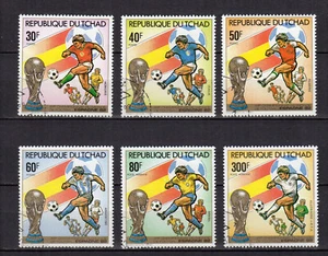 Tchad 1982 Espana 82 coupe du monde de football 6 timbres oblitérés /TE4866 - Imagen 1 de 1
