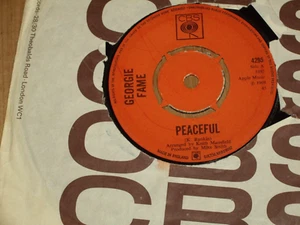 GEORGIE FAME *UK 7" 45 ' PEACEFUL ' 1969 VGC - Picture 1 of 2