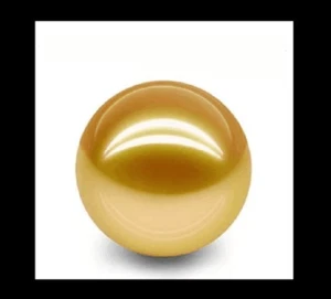 8-9mm natural south sea genuine gold perfect round loose pearl half drilled  - Picture 1 of 2
