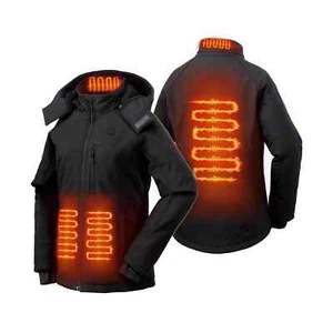 Chaqueta térmica SAILWIND para mujer XL Soft Shell con capucha desmontable y batería - Imagen 1 de 22