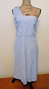 Vestido Banana Republic Nuevo con Etiquetas Para Mujer Talla 8 y 12 Un Hombro Rayas Envío Gratis - Imagen 1 de 6