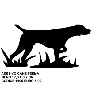 ADESIVO CACCIA CANE DA FERMA + OMAGGIO NERO - Foto 1 di 2
