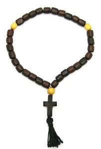 Rosenkranz aus Buchsbaum 30 Kug Handarbeit Четки с крестом из самшита 30 шаров - Bild 1 von 2