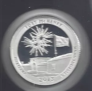 Cuarto de galón 2013 S Silver Proof Fort McHENRY ATB - 90 % plata - Imagen 1 de 2
