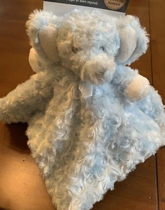 Mantas Beyond Blue Elephant Manta de Seguridad Lovey Sedoso Rizos Remolinos NUEVO - Imagen 1 de 9