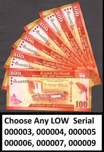Sri Lanka 100 Rupees 2015 CHOOSE ANY LOW Serial 000003 to 000007 Pick-125b UNC - Picture 1 of 2