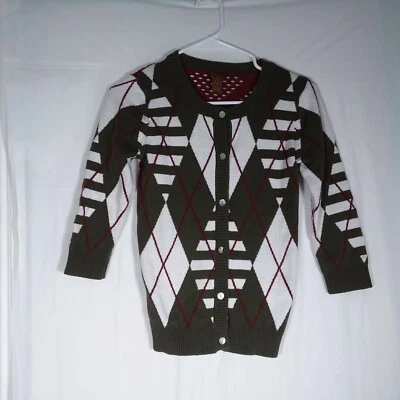 Suéter de crochê xadrez pequeno júnior Copper Key - Imagem 1 de 4