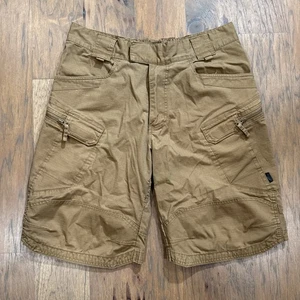 Helikon Tex Shorts Mens L Brown Ripstop Urban Tactical Cargo Pocket Utility Army - Picture 1 of 11