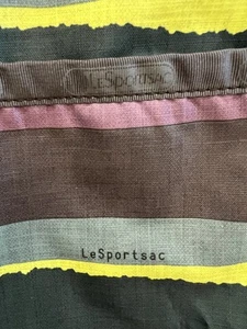 Borsa a tracolla piccola a righe multicolore Le Sportsac 10 x 12" - Foto 1 di 13