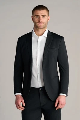 Twillory Performance Blazer 44R Suit Black $340 MSRP - Image 1 of 4