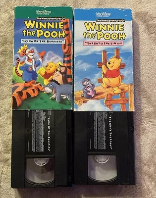 New Adventures of Winnie The Pooh  Vol 7 & 8 - Lot of 2 Walt Disney VHS  Foto 1 de 4