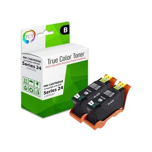 2Pk TCT T109N 330-5287 HY Black For Dell 24BK 24 Series P713w V715w Ink - Picture 1 of 6