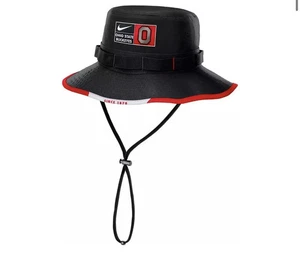 Nike Ohio State Buckeyes Dri-FIT Apex Boonie Bucket Hat Men's Medium Black NWT - Picture 1 of 7