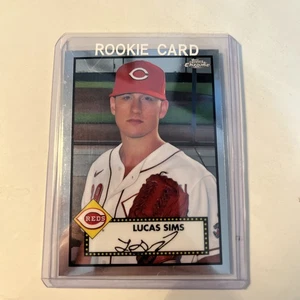 2021 Topps Chrome Lucas Sims Reds #382 - Picture 1 of 4