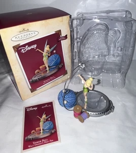 2004 Hallmark Keepsake Disney Tinker Bell Wind Up Christmas Ornament In Box - Picture 1 of 15